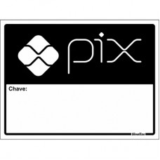 PLACA SINALIZE 15X20 - CHAVE PIX 